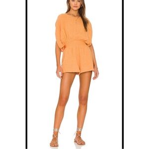Free People Pietro Tie Back Romper In Melo Pearl